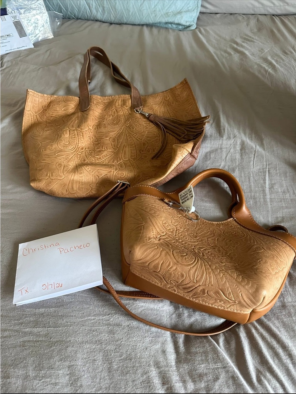 Holy Cow Couture mini prairie and weekender set.